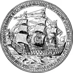 El vector de la medalla del duque de York