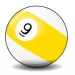 Vector clip art of pool ball