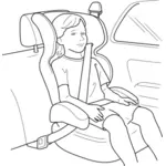 बच्चे की सीट में बच्चे