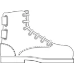 Vector clip art of trekking boot