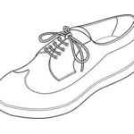 Golf schoen vector tekening