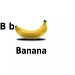 B pentru o banană miniaturi