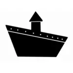 Корабль знак векторного рисования