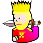 King of Hearts desene animate vector imagine