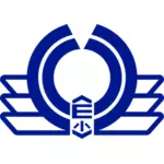 Vector illustration of the chapter seal of Kanagi