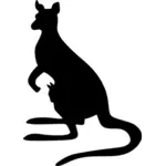 Image de silhouette de kangourou