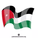 Bendera nasional Kerajaan Yordania