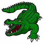 Grön krokodil