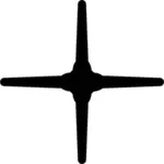 単純な十字形のアイコン
