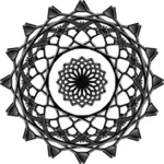 Silber Mandala Bild