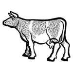 Imaginea de vacă la carte de colorat