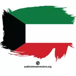 彩绘的国旗的科威特