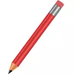 लाल पेंसिल वेक्टर छवि