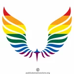 Vleugels LGBT kleuren