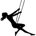 Lady on a swing