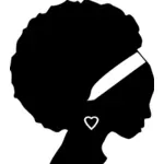 Silhouette of black woman