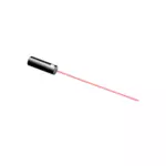 Vector clip art of medium power diode laser packaged for an optical bench