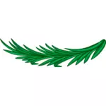 Green laurel branch