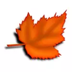Осенний коричневый лист векторное изображение