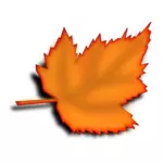 Geel autumn maple leaf vector afbeelding