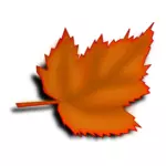 Orange podzim listí vektorový obrázek