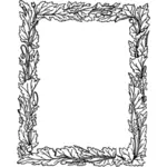 Kwadrat liściaste frame