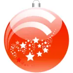 Рождественский шар векторное изображение