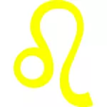 Yellow leo sign