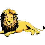 Lion colored clip art