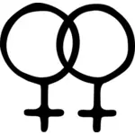 Lesbiske symbol