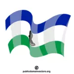 Flagge des Bundesstaates Lesotho