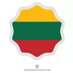 Liettuan lippusymbolin ClipArt-kuva