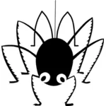 Cartoon spider silhouette