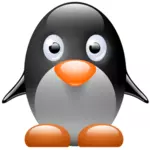 Mic pinguin vector imagine