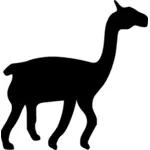 Llama siluett