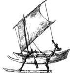 Vintage segelbåt
