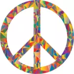 Simbol warna-warni perdamaian