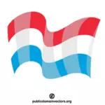 Luxemburgs nationella flagga
