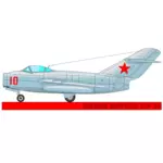 Militära flygplan MIG-15 vektor