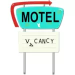 Motel ad vektorový obrázek
