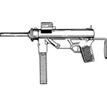 Machine gun drawing