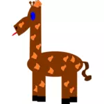 Grappige giraffe vector