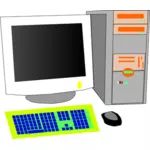 Henkilökohtainen tietokonevektorin ClipArt-kuva