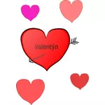 Valentinstag-Symbol-vektor-illustration