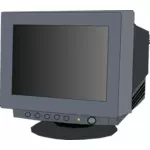 Monitor CRT Vektor Klipart