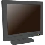 Monitor LCD Vektor Klipart