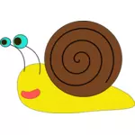 Vector image of a snail