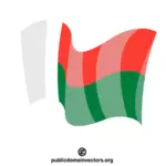 De vlag van de staat van Madagaskar