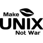 Fare illustrazione vettoriale UNIX non guerra