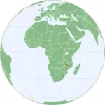 马拉维的地图在非洲